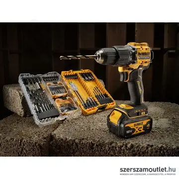 DEWALT DCD100YM2T-QW szénkefe nélküli ütvefúró-csavarbehajtó TSTAK kofferben (2×4,0Ah/18V)