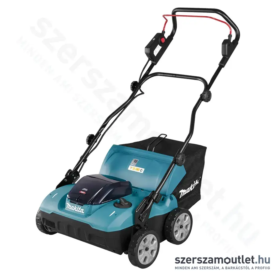 MAKITA UV001GM201 Akkus szénkefementes gyepszellőztető 38cm (2x4,0Ah/40V)