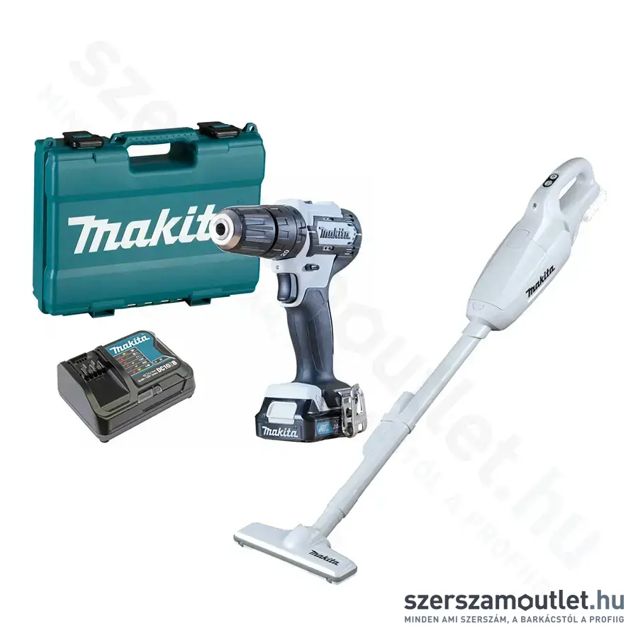 MAKITA HP333DSAW+CL107FDZW Akkus Szett Cxt