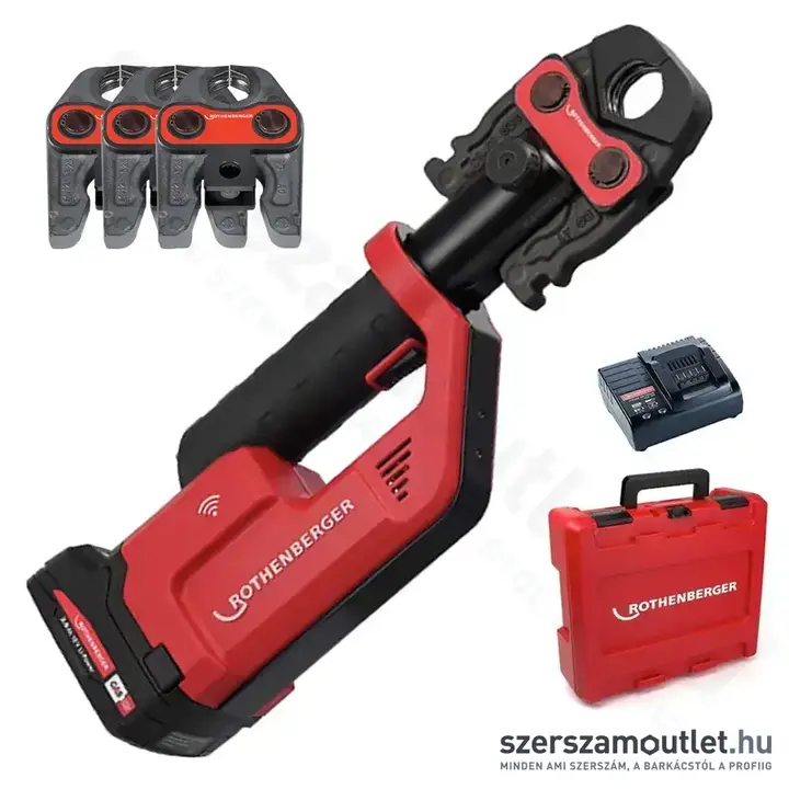 ROTHENBERGER ROMAX Compact III Set TH16-20-26, 1x2Ah akkus elektro-hidraulikus présgép(ötrétegűhöz)