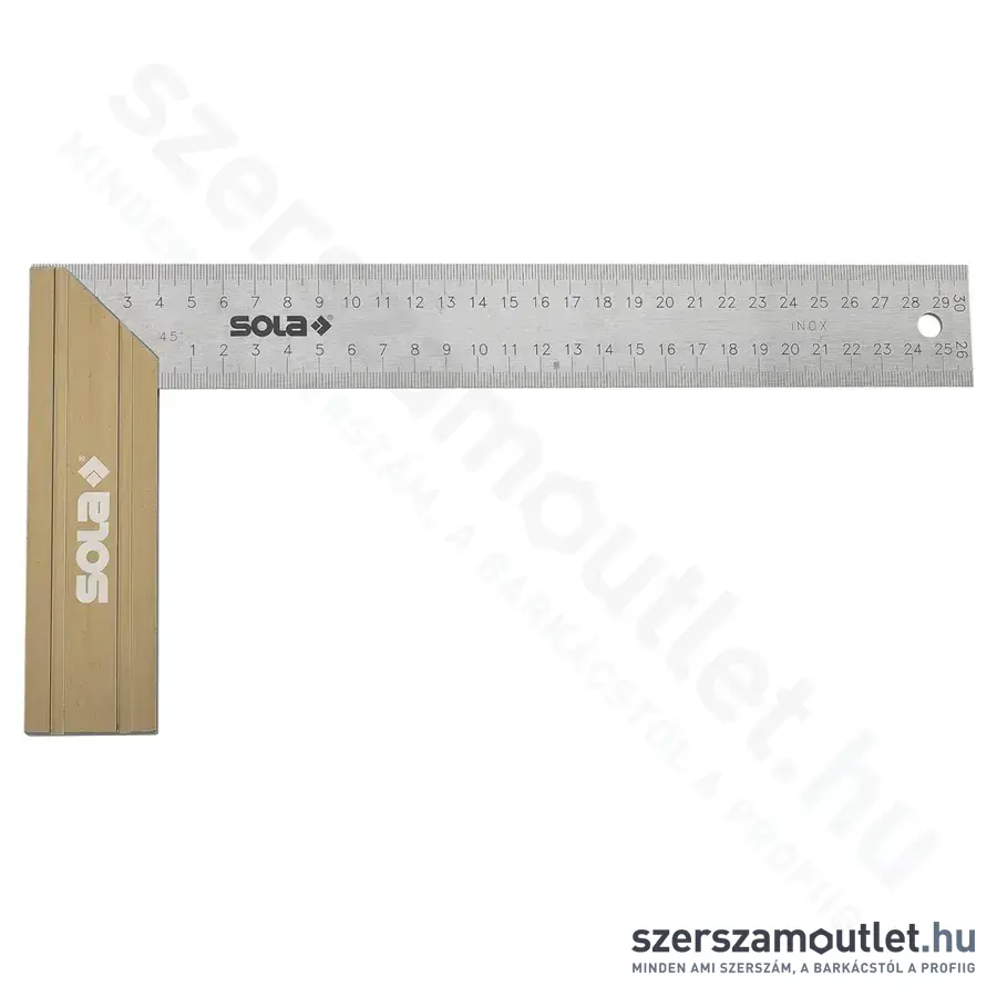 SOLA SRB 300 Asztalos derékszög alu fogantyú, rozsdamentes acél, 300x145mm (56012201)