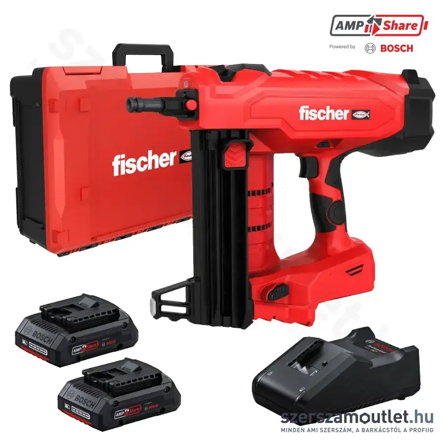 FISCHER FXC 85 (EU) Akkus beton szegbelövő (85J/18V/2x4,0Ah) kofferben (567478)