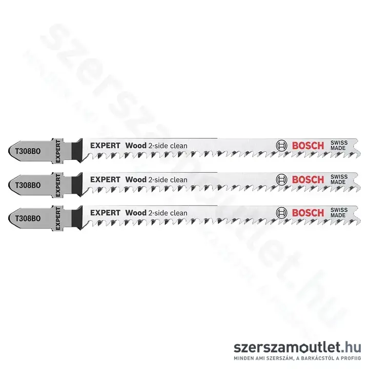 BOSCH EXPERT Wood 2-side clean T308BO Szúrófűrészlap fához 117/2,2mm (3db/csomag) (2608900554)