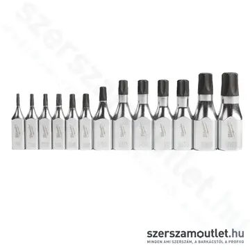 MILWAUKEE Torx-bit dugókulcs készlet 13 részes 1/4" és 3/8" (T8-T60) (4932480565)