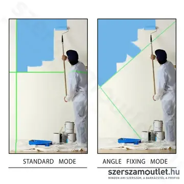 HANDY Lézeres szintező szett 15m 4x360° ZÖLD
