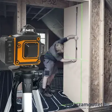 HANDY Lézeres szintező szett 15m 4x360° ZÖLD