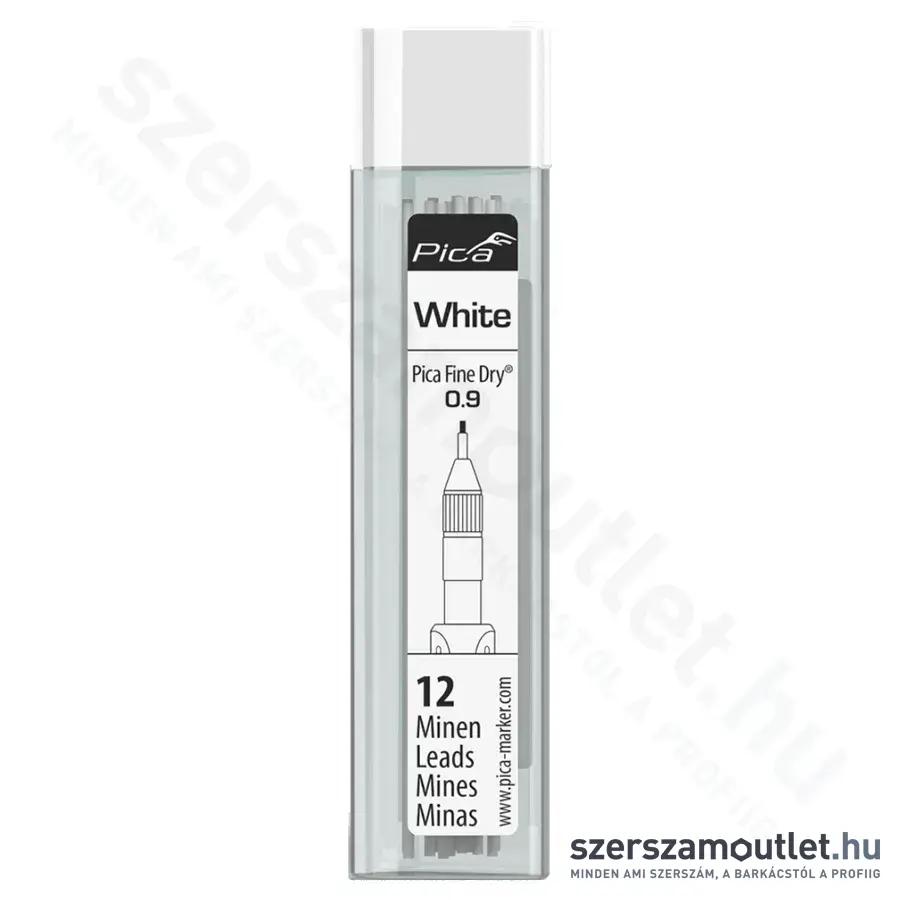 PICA FINE DRY Jelölőmarker betét 0,9x60mm 12db (Fehér) (7032)