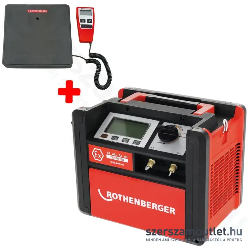 ROTHENBERGER ROREC Pro A3 hűtőközeg lefejtő (R290, R32)