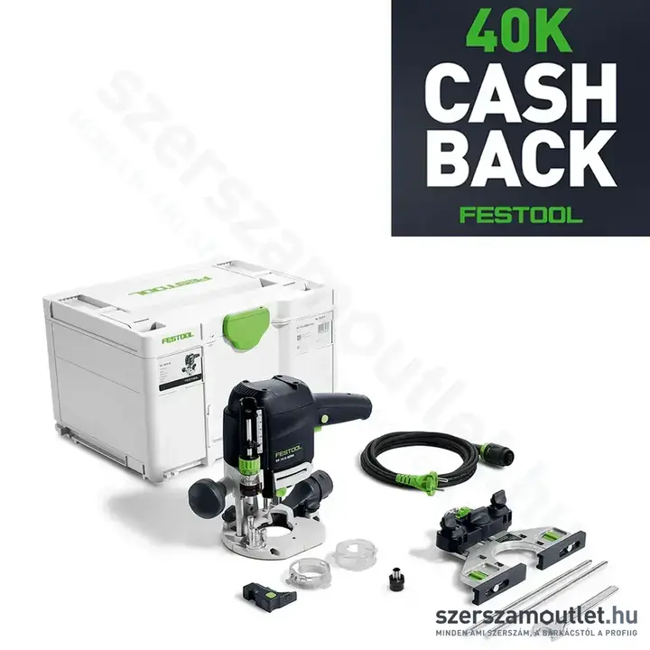 FESTOOL OF 1010 REBQ-Plus felsőmaró Systainer-ben (1010W/6-8mm) CASHBACK