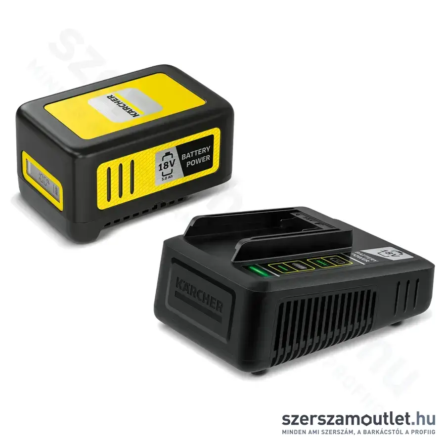 KARCHER Starter kit Battery Power 18/50 Akkumulátor és töltő 18V, 5,0Ah, 2,5A (2.445-063.0)