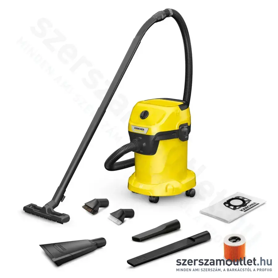 KARCHER WD3 V-17/6/20 Car Nedves és száraz porszívó (17l, 1000W, 220-240V)