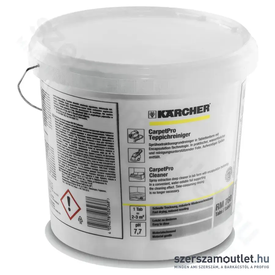 KARCHER Var2 RM 760 Szőnyegtisztító tabletta 8,9pH (200db/doboz) (6.295-856.0)
