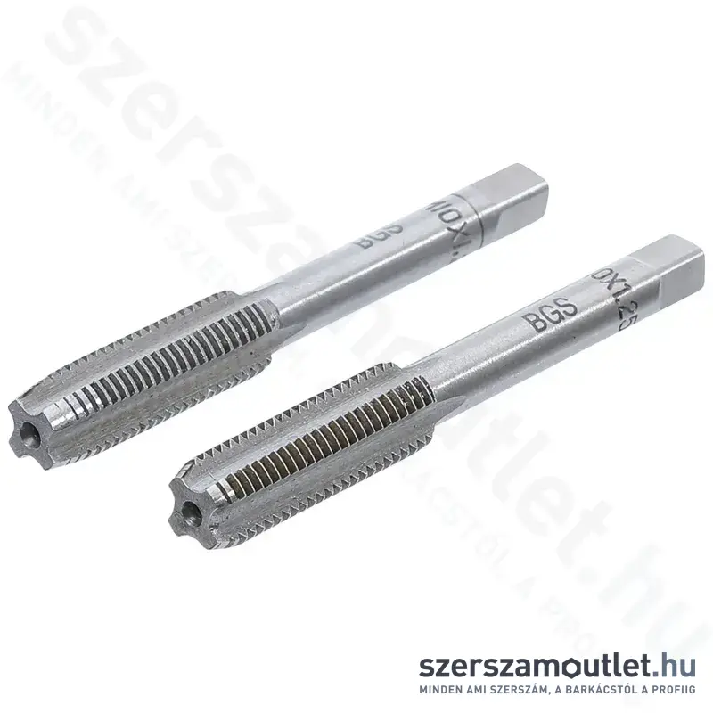 BGS Kézi menetfúró M10x1,25mm (2db) (BGS-1900-M10X1.25-B)