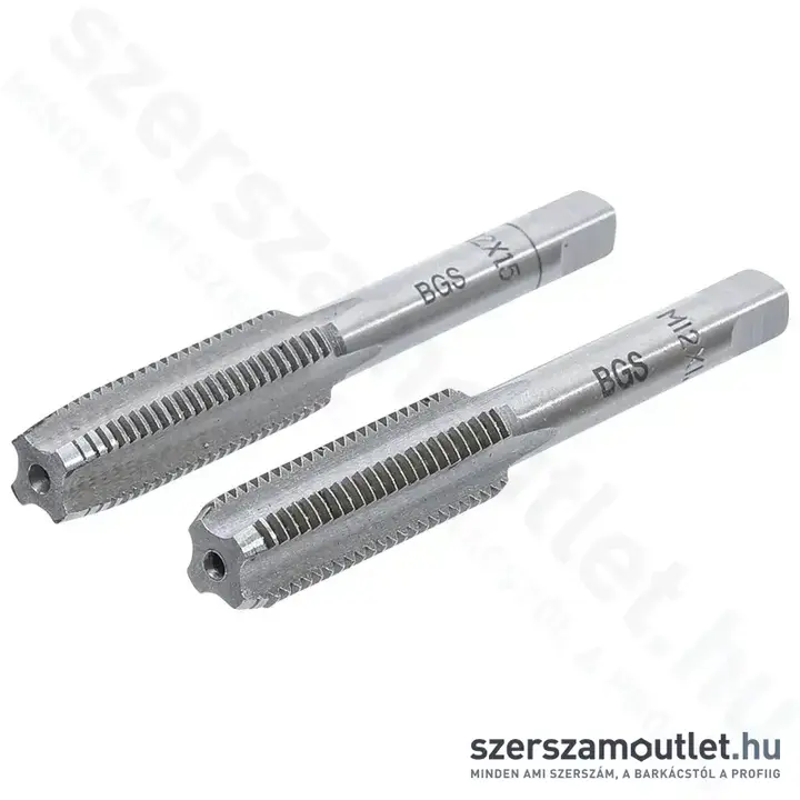 BGS Kézi menetfúró M12x1,5mm (2db) (BGS-1900-M12X1.5-B)