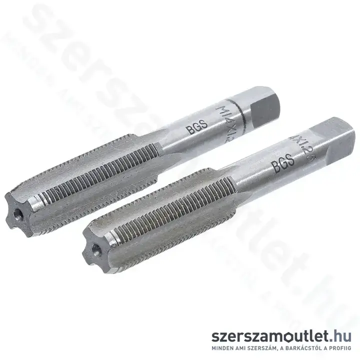 BGS Kézi menetfúró M14x1,25mm (2db) (BGS-1900-M14X1.25-B)U