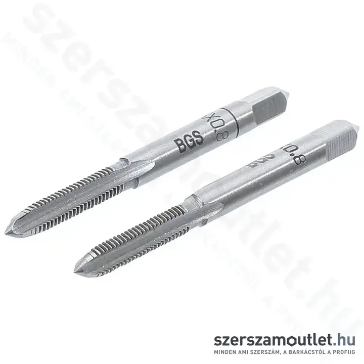 BGS Kézi menetfúró M5x0,8mm (2db) (BGS-1900-M5X0.8-B)