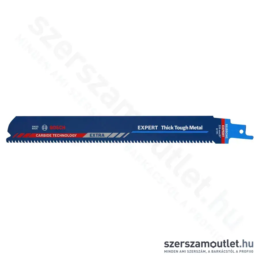 BOSCH EXPERT Thick Tough Metal S1155CHC Keményfém fogazűsú szablyafűrészlap 175mm, 4-12mm (1db)