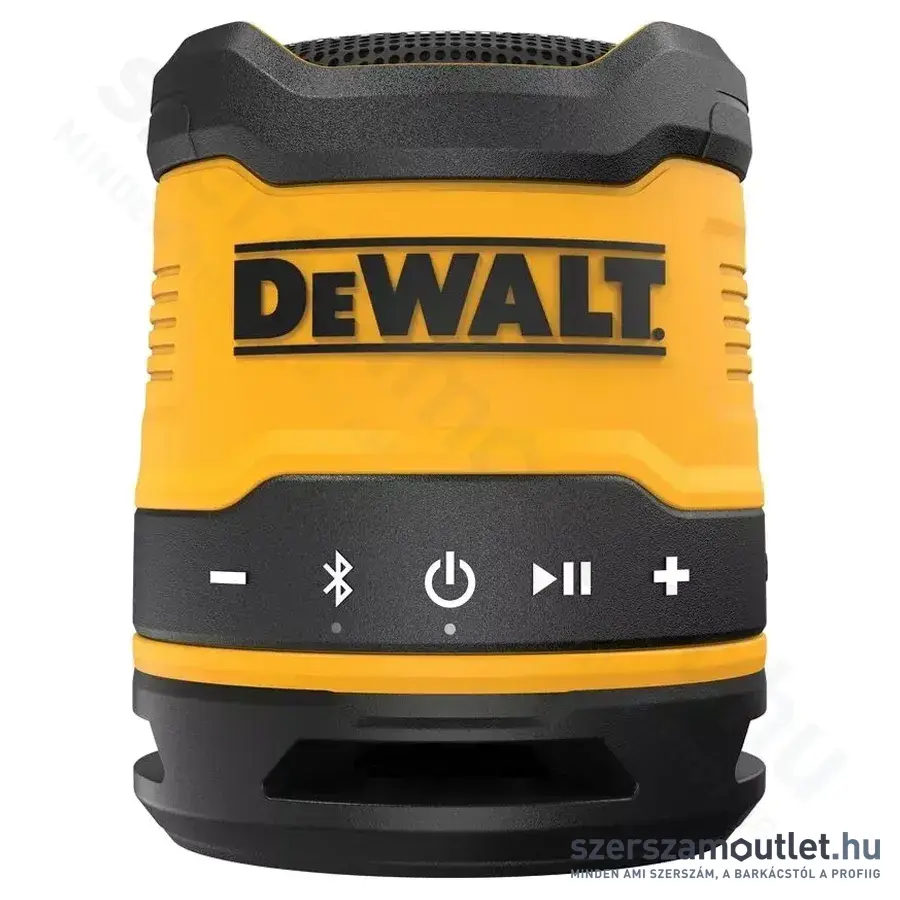 DEWALT DCR009 Akkus Bluetooth hangszoró USB-C, 86Db, 5W/3,6V (1,4Ah akku és töltő) (DCR009-XJ)