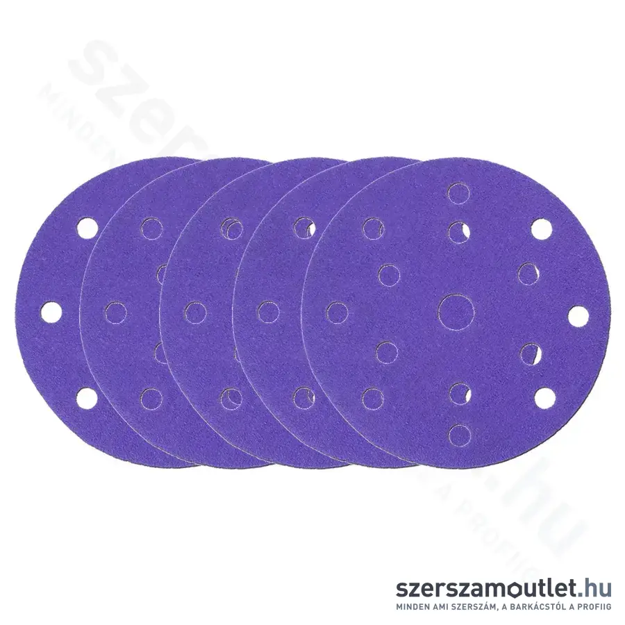 DEDRA Csiszolókorong tépőzáras, P180, 150mm (5db/csomag) (DED79826)