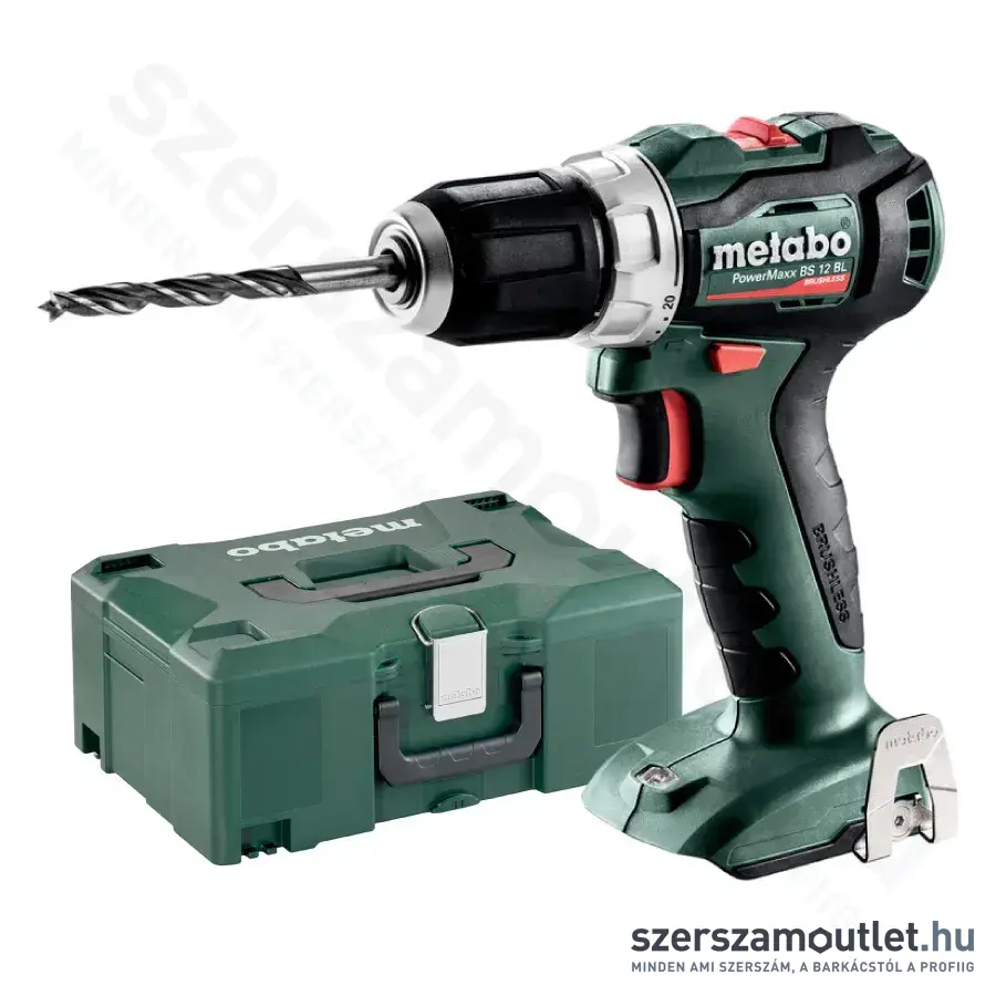 METABO PowerMaxx BS 12 BL Akkus szénkefementes fúrócsavarozó 12V + MetaLoc koffer