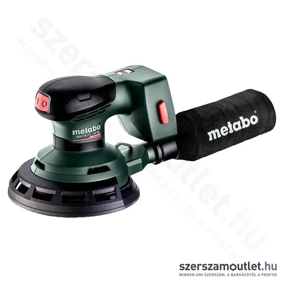 METABO SXA 18 LTX 150 BL Akkus szénkefementes excentercsiszoló 150mm, 18V (Akku és töltő nélkül)