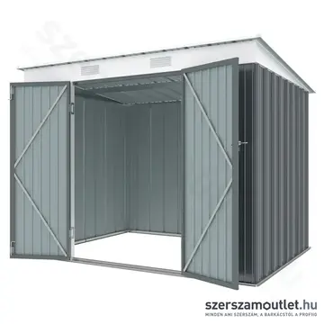 RIWALL RMSP 6X8 Antracit fém kerti tároló lapostetővel 2,4x1,8m (SM-F68K-H158-A)