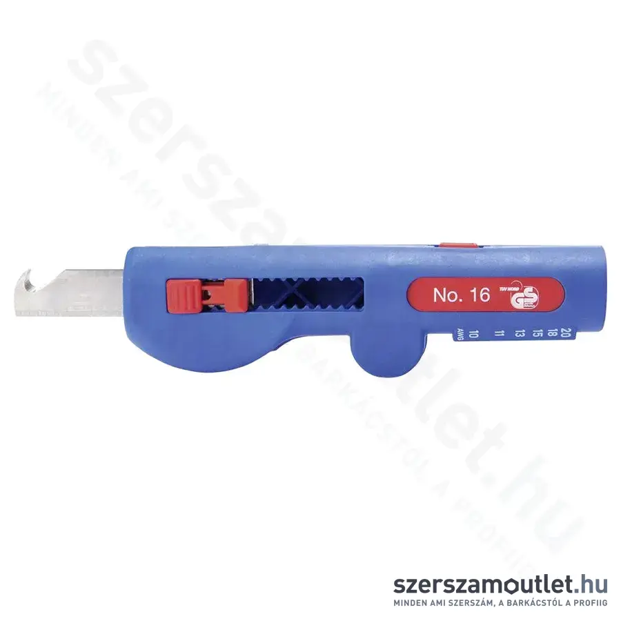 WEICON No.16 Quadro Kábel csupaszoló/vezeték blankoló 4 funkciós Solingen pengével 8-13mm, 125mm