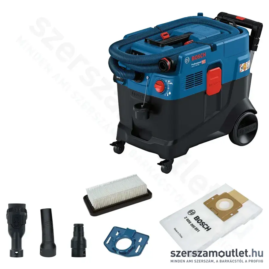 BOSCH GAS 12-40 MA Ipari száraz-nedves automata porszívó (M-es porosztály) (1.200W/40l)