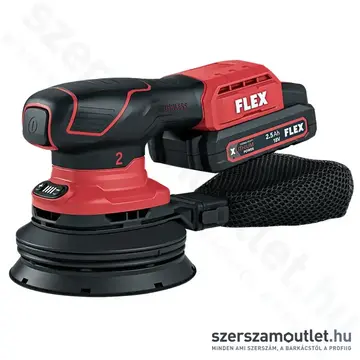 FLEX ORE 2-125 18-EC/2.5 SET Akkus excentercsiszoló, L-BOXX (2x2,5Ah/18V) (532.083)