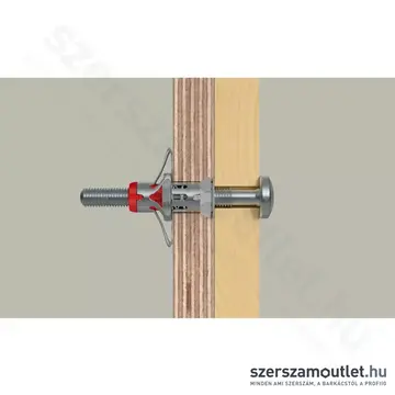 FISCHER DuoHM S PH TX Üreges, fém-nylon dübel ,D-fejű csavar, TX behajtás, 5x55mm (572924FIS)