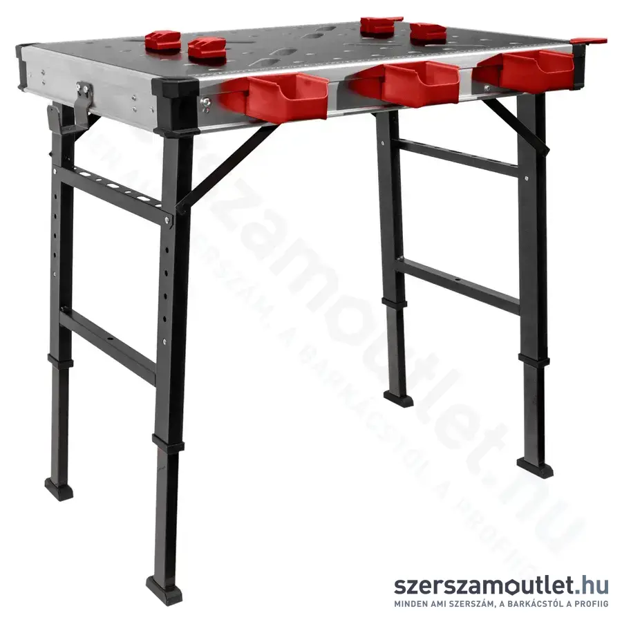 FORTUM Összecsukható munkaasztal 73,5-88,5cm, 85x60cm, 450kg (4759990)