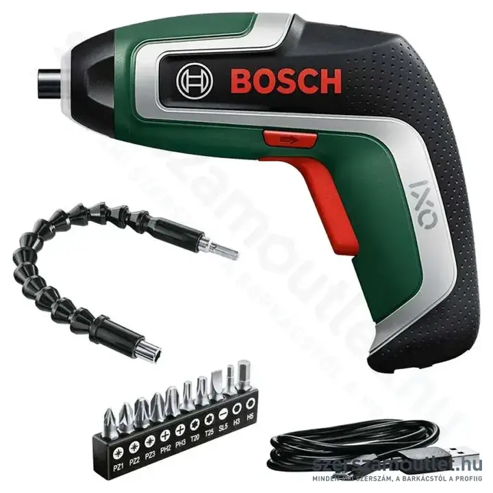 BOSCH IXO 7 Flexi-Set Akkus csavarozó 3,6V, 2Ah akku + bitkészlet PZ/PH/T/SL/H, 10db