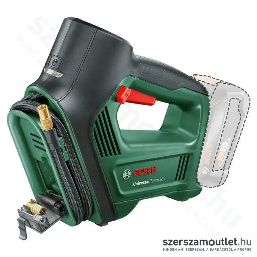 BOSCH UniversalPump Akkus kompresszor 30l, 10,3bar, 18V (Akku és töltő nélkül) (0603947100)