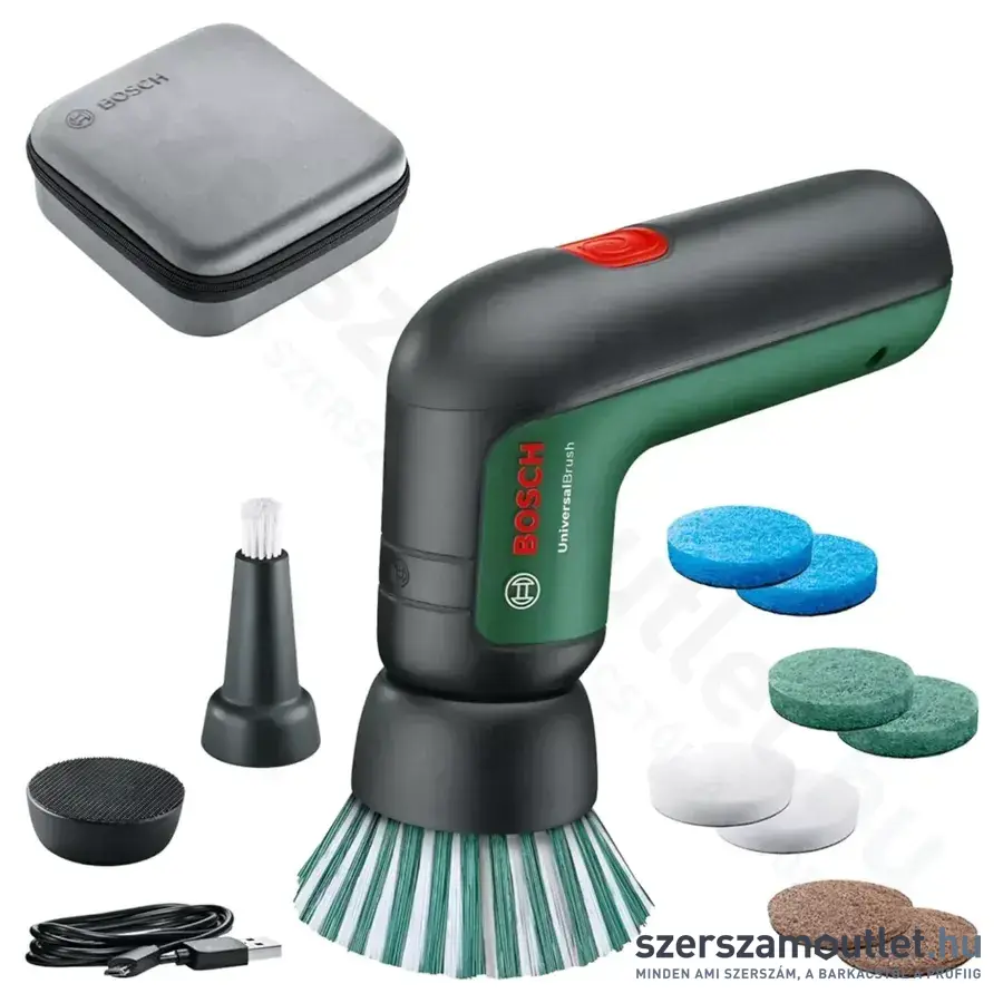 BOSCH Universal Brush Akkus tisztítókefe készlet beépített akkuval IPX5, (3,6V)