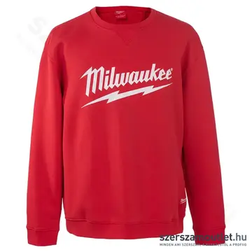 MILWAUKEE márkajelzésű Környakú pulóver M (Piros) (BI0000924-M)