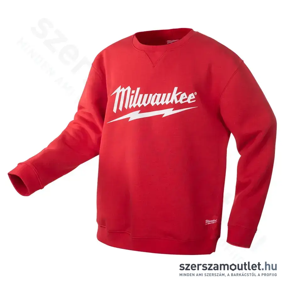 MILWAUKEE márkajelzésű Környakú pulóver M (Piros) (BI0000924-M)