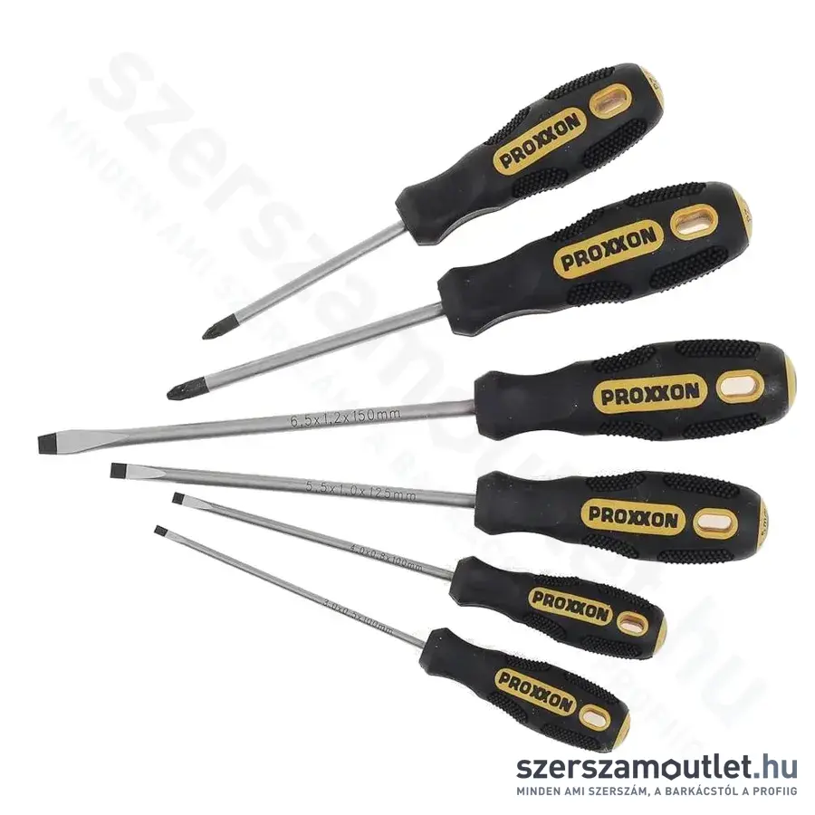 PROXXON FLEX-DOT Csavarhúzó készlet SL3-4-5,5-6,5/PH1-2, 6db-os (22604)