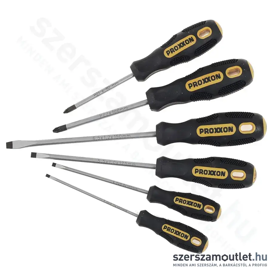 PROXXON FLEX-DOT Csavarhúzó készlet SL3-4-5,5-6,5/PZ1-2, 6db-os (22606)
