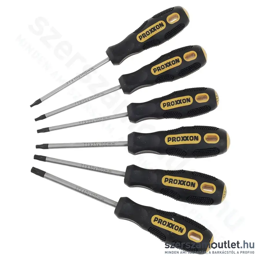 PROXXON FLEX-DOT Csavarhúzó készlet TTX10-15-20-25-30-40, 6db-os (22640)