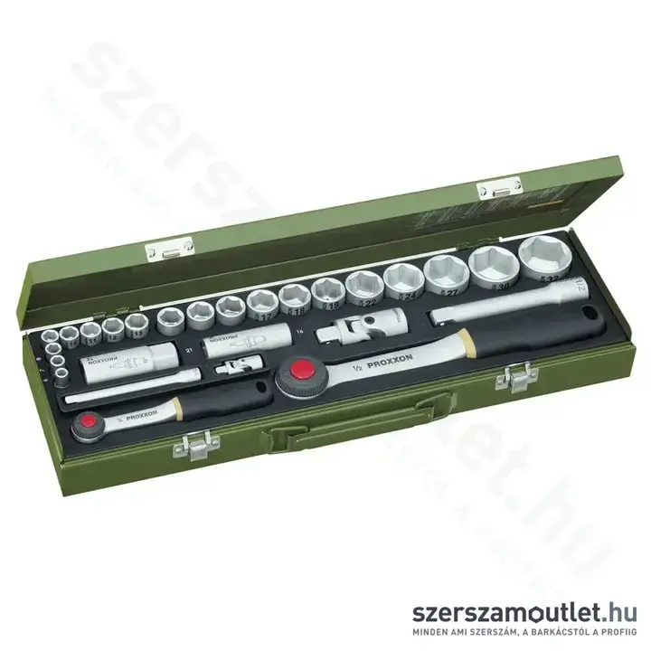PROXXON Dugókulcs készlet 1/2", 1/4", 6-32mm, 27db-os