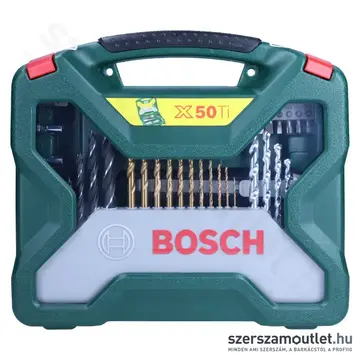 BOSCH 50 részes X-Line TIN fúró- és bitkészlet (2607019327)