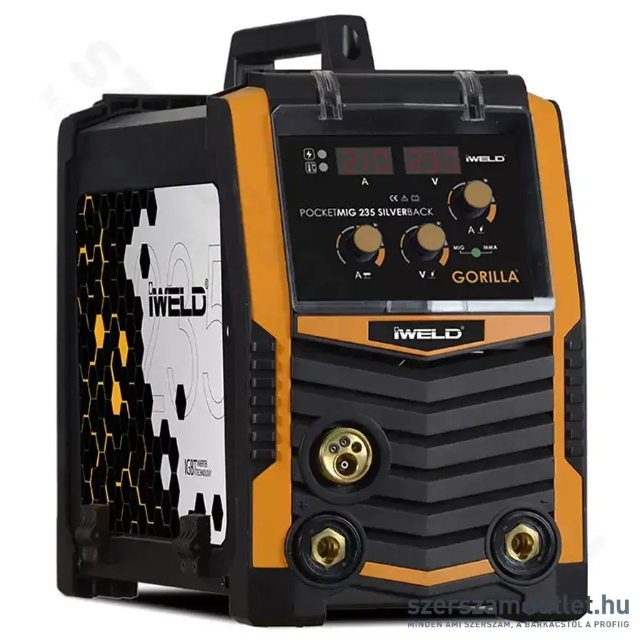 IWELD Gorilla Pocket MIG 235 Silverback Hegesztő inverter (MIG/MMA, 0,6-0,8mm, 230V)