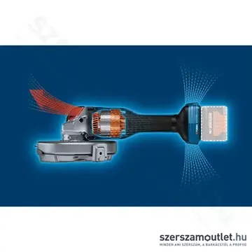 BOSCH GWS 18V-180 P Prof. BITURBO Akkus szénkefementes sarokcsiszoló 180mm, 18V (Akku/töltő nélkül)