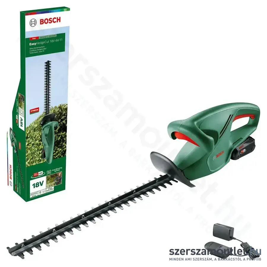 BOSCH EasyHedgeCut 18V-44-11 Akkus sövénynyíró 44cm, 18V (2,0Ah akku és töltő) (0600849H07)