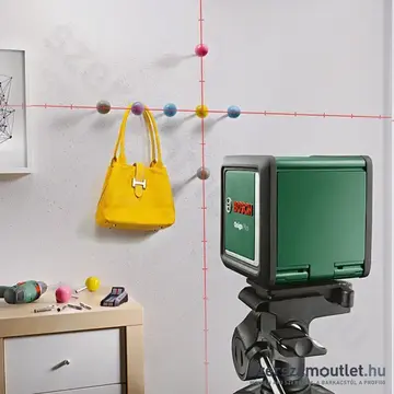 BOSCH Quigo PLUS Keresztvonalas szintezőlézer piros, 1/4