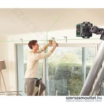 BOSCH Quigo Green Keresztvonalas szintezőlézer zöld, 1/4