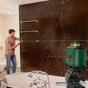 BOSCH UniversalLevel 360 Premium Keresztvonalas szintezőlézer zöld, 500-540Nm, 24m + állvány 1/4