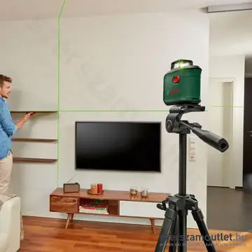 BOSCH AdvancedLevel 360 Keresztvonalas szintezőlézer zöld, 500-650Nm, 24m + állvány 1/4