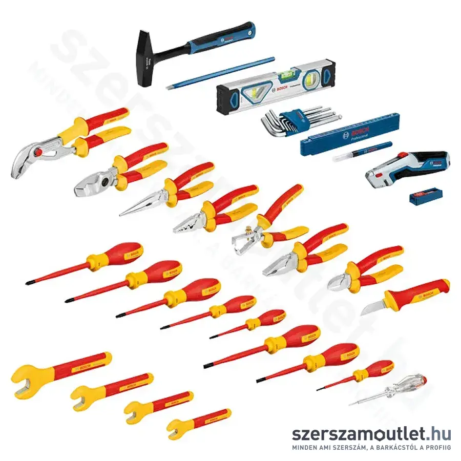 BOSCH Professional Villanyszerelő szerszám készlet 37db-os (1600A02NG4)
