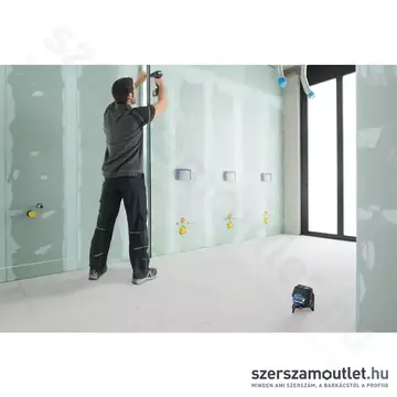 BOSCH GCL 2-50 CG Prof. Keresztvonalas szintezőlézer zöld, 650Nm, 20m, IP54, 12V (2,0Ah akku/töltő)